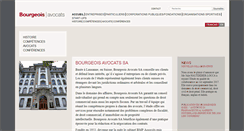 Desktop Screenshot of bourgeoisavocats.com